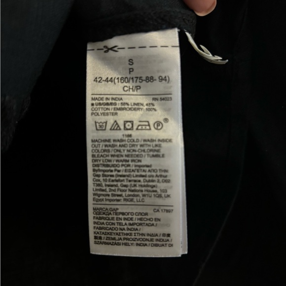 Embroidered linen tunic top NWT size S - Picture 5 of 5